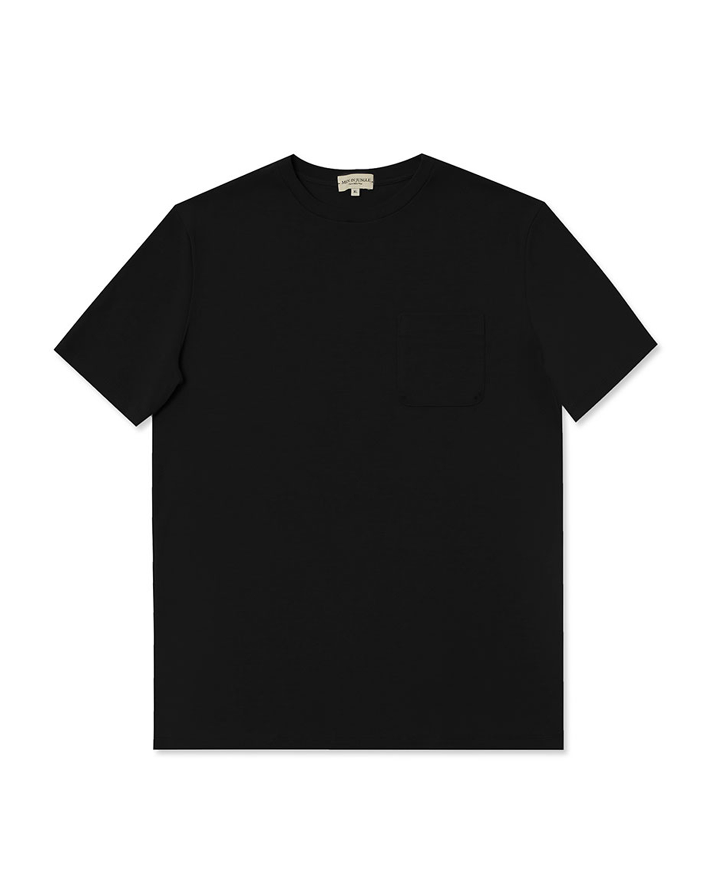 [MIJ] Pino Crew-neck Pocket T-Shirt - Black